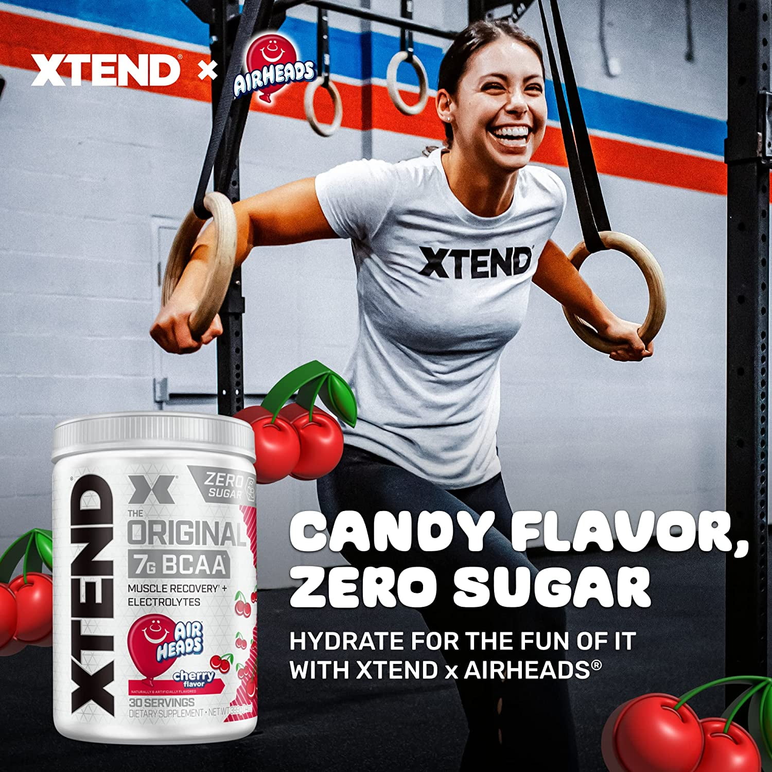 XTEND ORIGINAL 7G BCAA AIR HEADS 14 OZ 405 G FOR IMPROVED WORKOUT PERFORMANCE