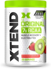 XTEND ORIGINAL 7G BCAA POWDER FOR MUSCLE RECOVERY SUGAR-FREE STRAWBERRY KIWI SPLASH 25 SERVINGS