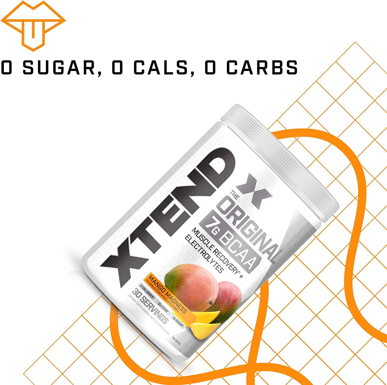 XTEND ORIGINAL 7G BCAA POWDER FOR MUSCLE RECOVERY SUGAR-FREE MANGO MADNESS 30 SERVINGS
