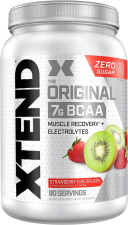 XTEND ORIGINAL BCAA POWDER 7G BCAA SUGAR FREE POST WORKOUT MUSCLE RECOVERY STRAWBERRY KIWI FLAVOR 2.78 LB 1.26 KG 90 SERVINGS