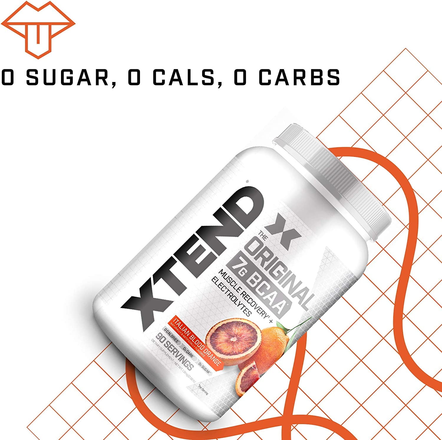 XTEND  ORIGINAL BCAA POWDER ITALIAN BLOOD ORANGE MUSCLE RECOVERY ELECTROLYTES 90 SERVINGS