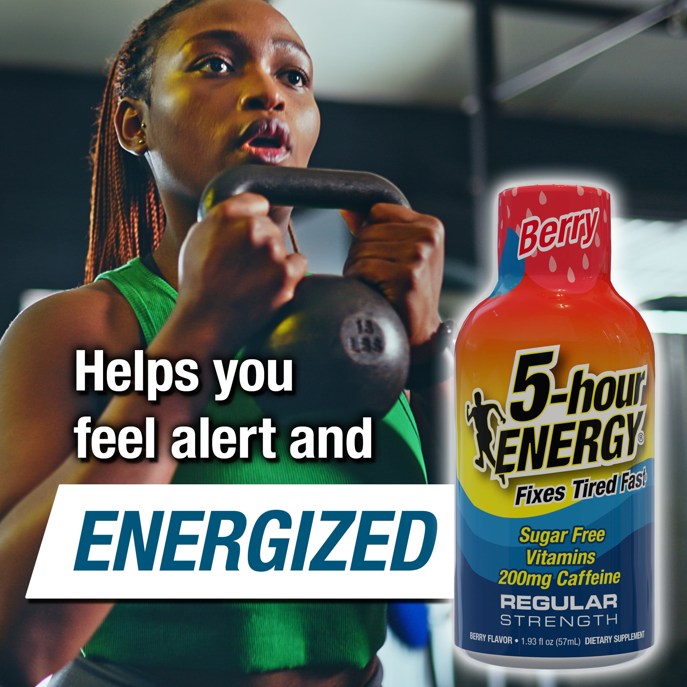 5-HOUR ENERGY SHOT REGULAR STRENGTH BERRY 15 COUNT FOR QUICK BOOST OF ENERGY