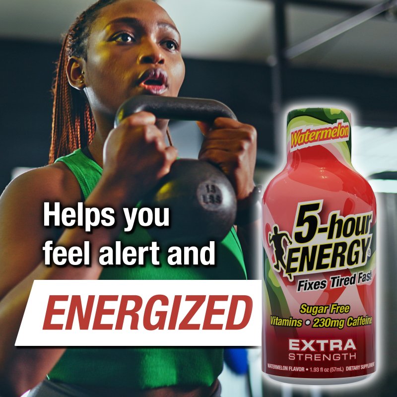 5 HOUR ENERGY SHOT EXTRA STRENGTH WATERMELON 15 COUNT FOR QUICK BOOSTS