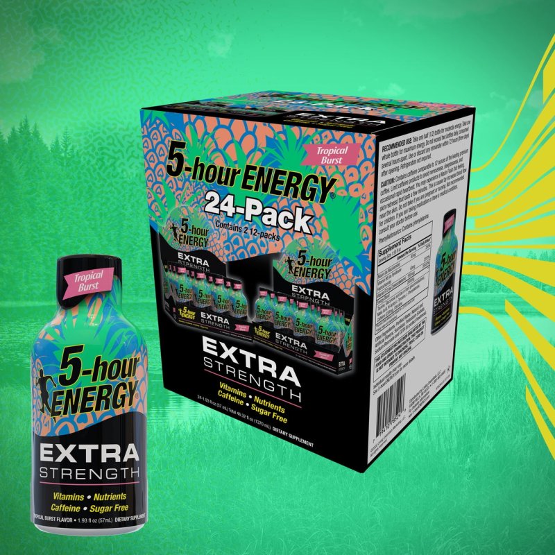 5-HOUR ENERGY SHOT EXTRA STRENGTH TROPICAL BURST 1.93 OZ 24 COUNT