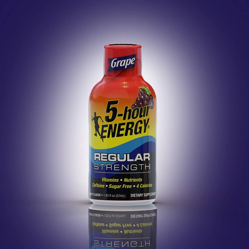 5-HOUR ENERGY SHOT REGULAR STRENGTH GRAPE 1.93 OUNCE 24 COUNT FOR FAST ENERGY BOOST