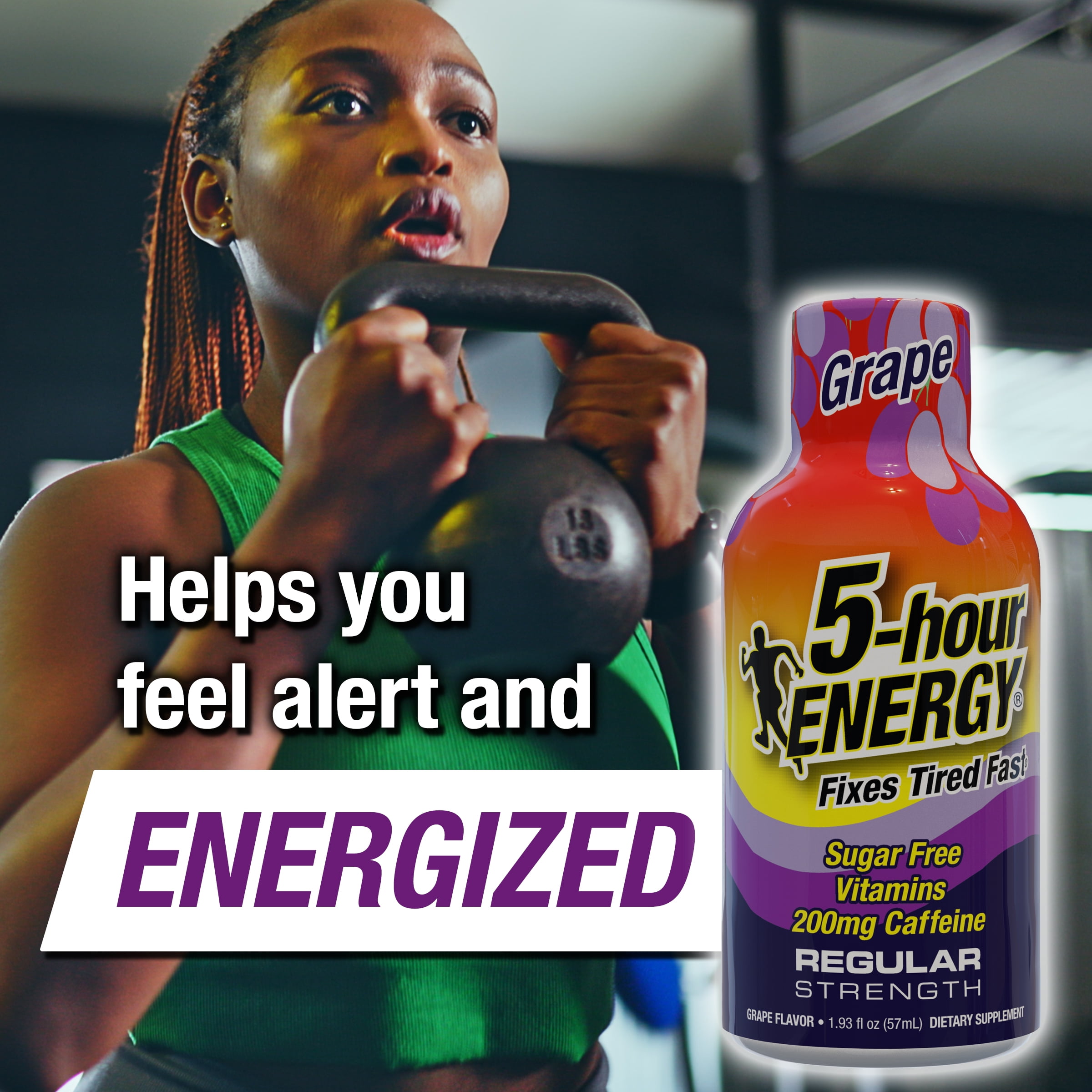 5-HOUR ENERGY SHOT REGULAR STRENGTH GRAPE 15 COUNT FOR ENERGY BOOSTS