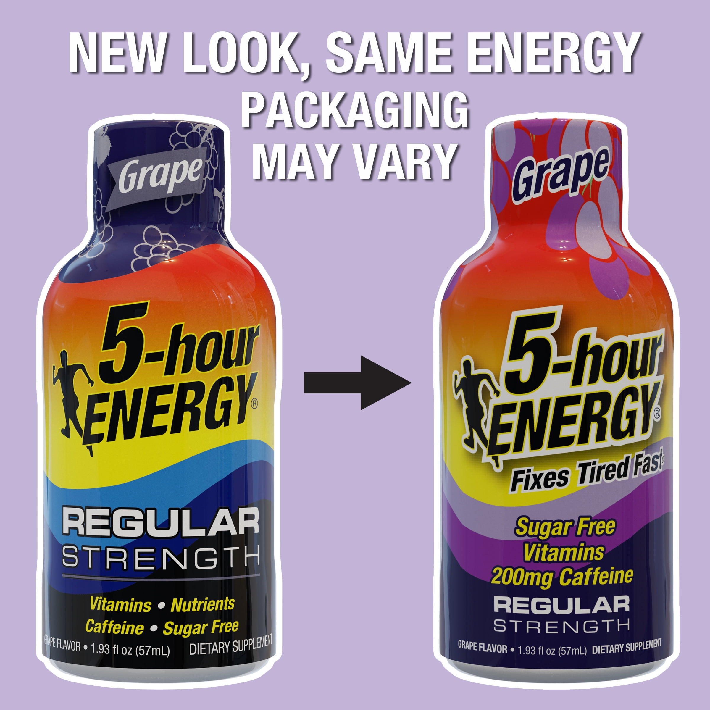 5-HOUR ENERGY SHOT REGULAR STRENGTH GRAPE 15 COUNT FOR ENERGY BOOSTS