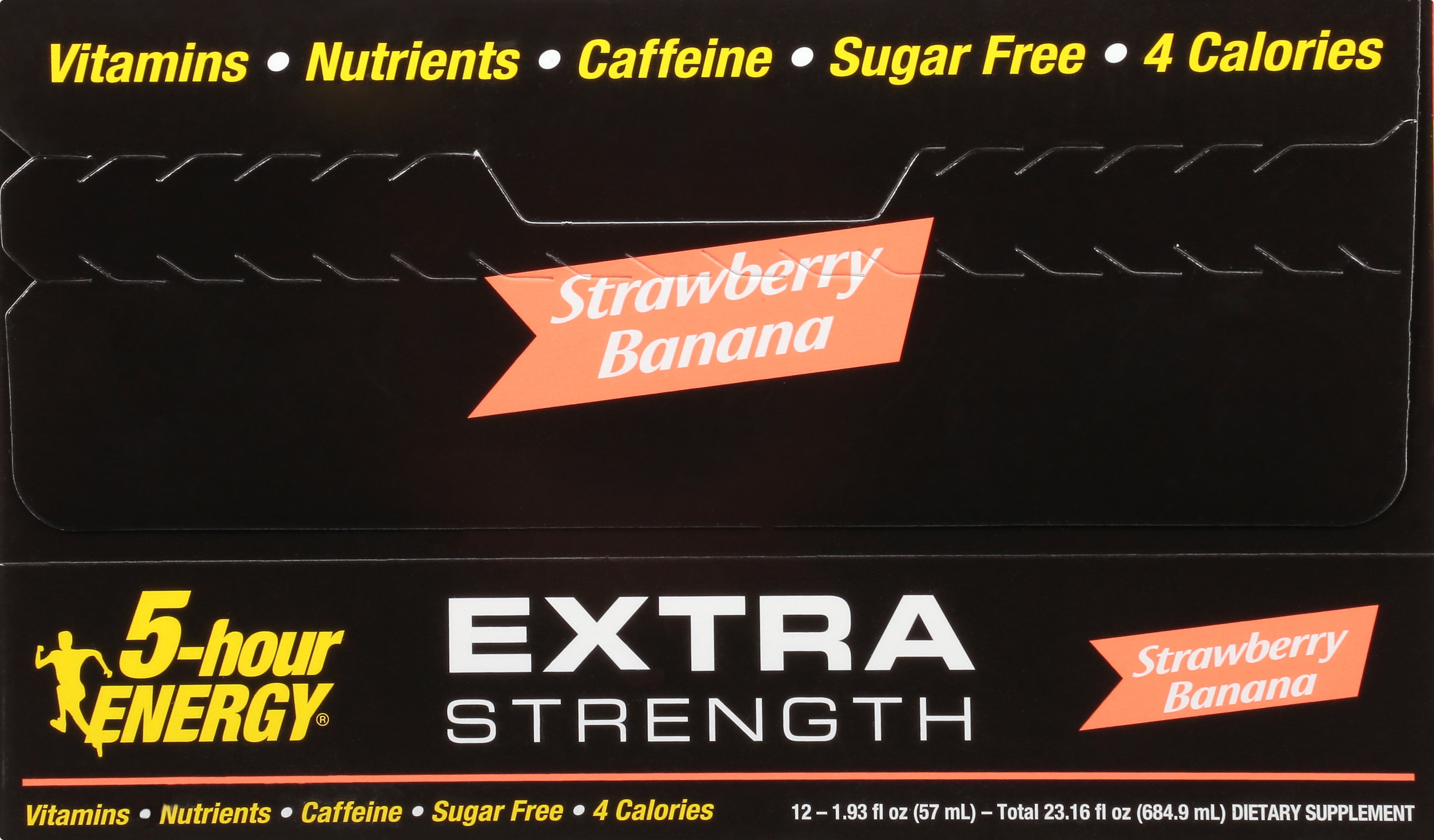 5-HOUR ENERGY SHOT EXTRA STRENGTH STRAWBERRY BANANA 1.93 OUNCE 12 COUNT