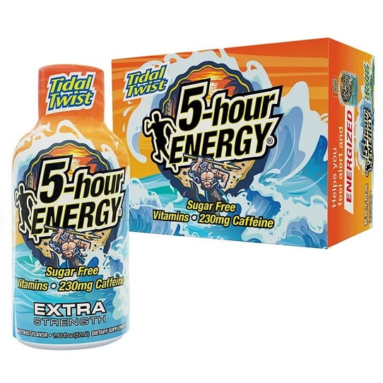 5-HOUR ENERGY EXTRA STRENGTH TIDAL TWIST FLAVOR ENERGY SHOT 1.93 OZ TRAVEL SIZE PACK OF 12