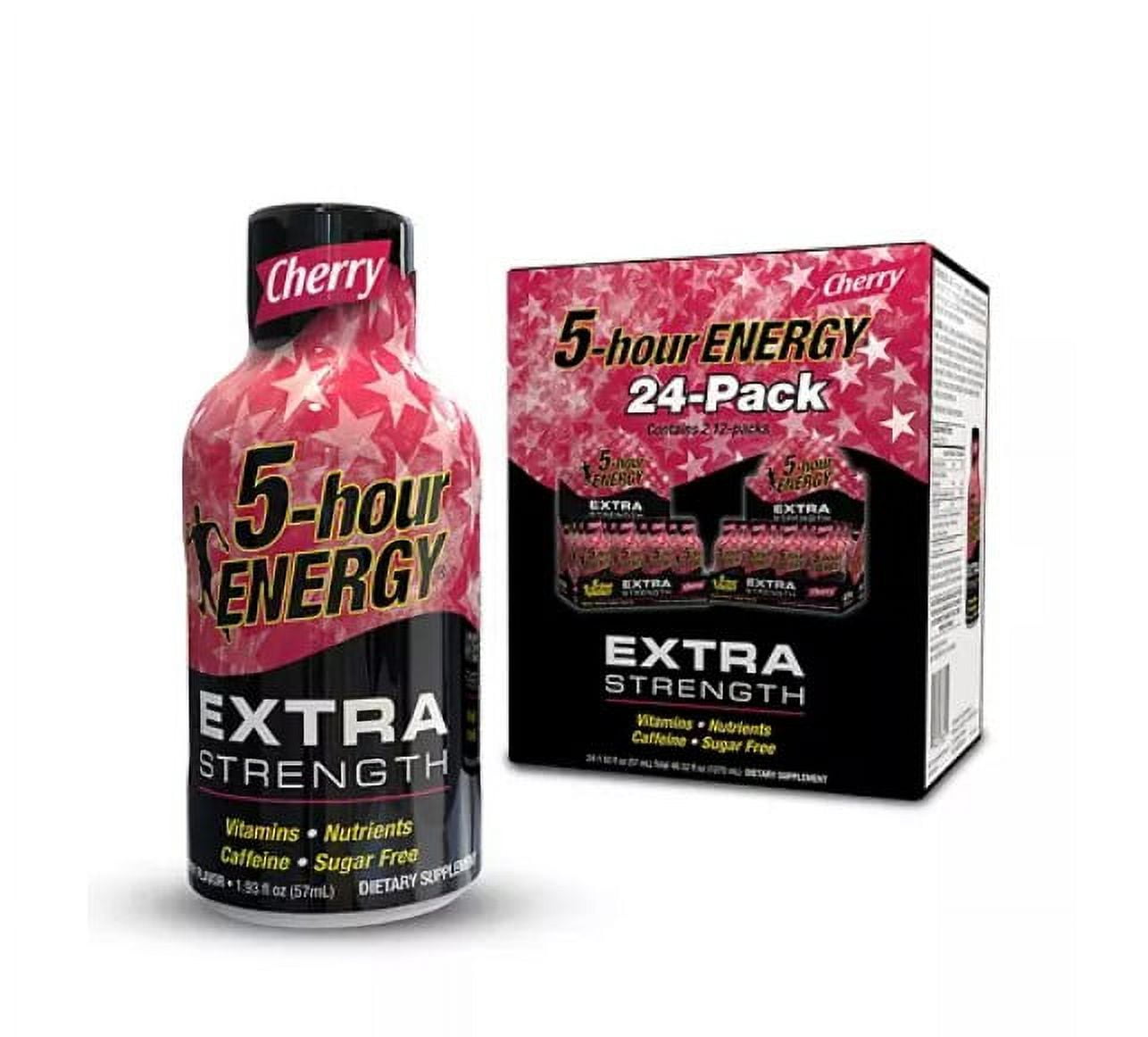 5-HOUR ENERGY SHOT EXTRA STRENGTH CHERRY 1.93 OZ 24 CT FOR ENERGY BOOSTS