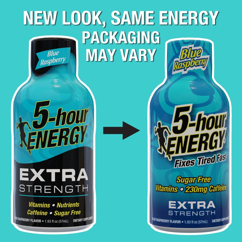 5-HOUR ENERGY SHOT EXTRA STRENGTH BLUE RASPBERRY 12 COUNT