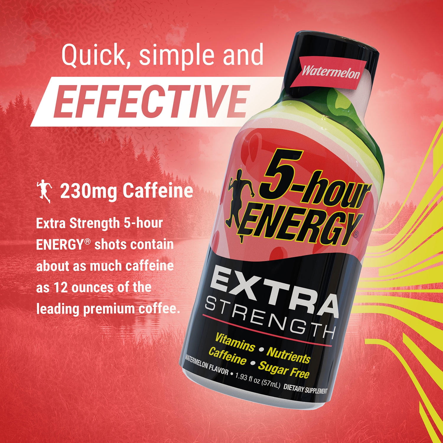 5-HOUR ENERGY EXTRA STRENGTH WATERMELON SHOT 24 PK. 1.93 OZ BY 5-HOUR ENERGY