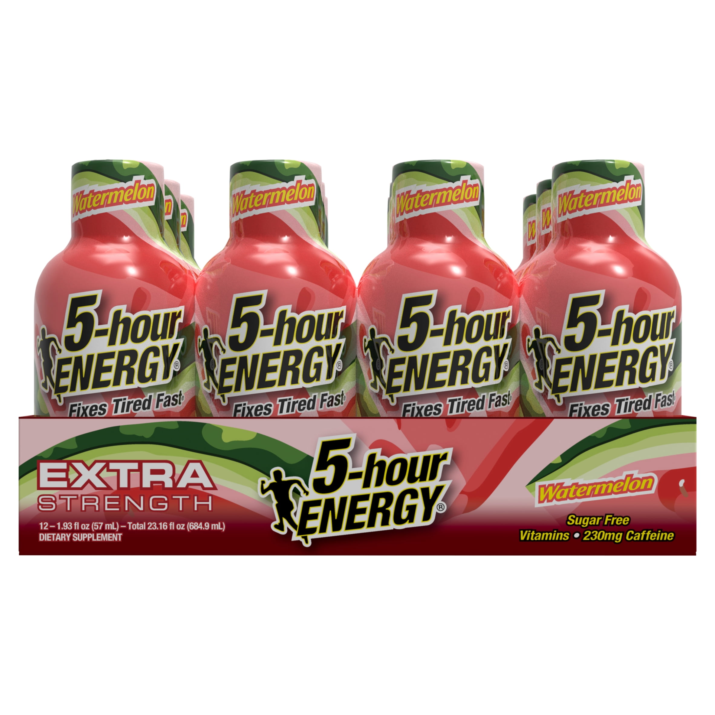 5-HOUR ENERGY WATERMELON EXTRA STRENGTH SUPPLEMENT 1.93 FL OZ 12 PACK