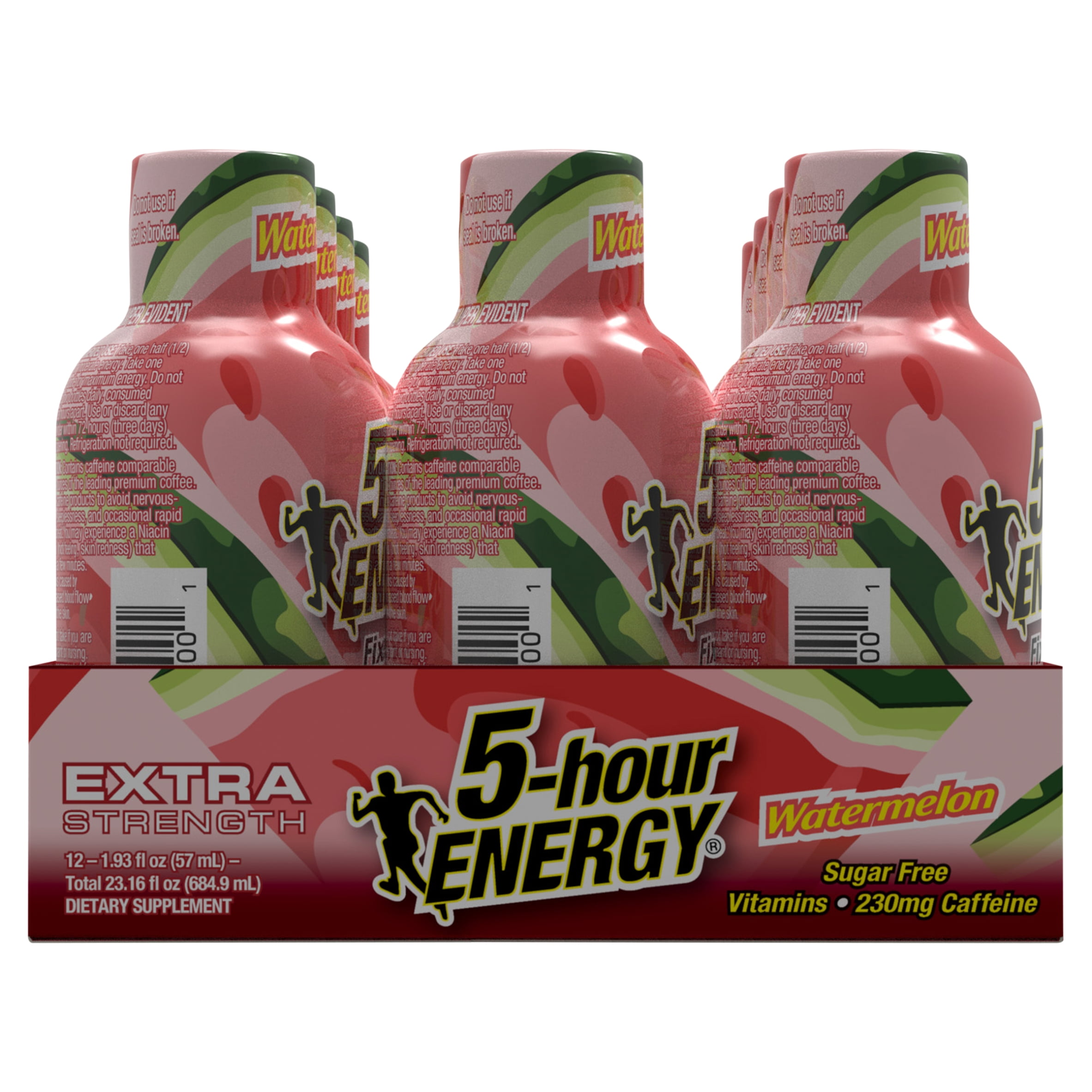 5-HOUR ENERGY WATERMELON EXTRA STRENGTH SUPPLEMENT 1.93 FL OZ 12 PACK