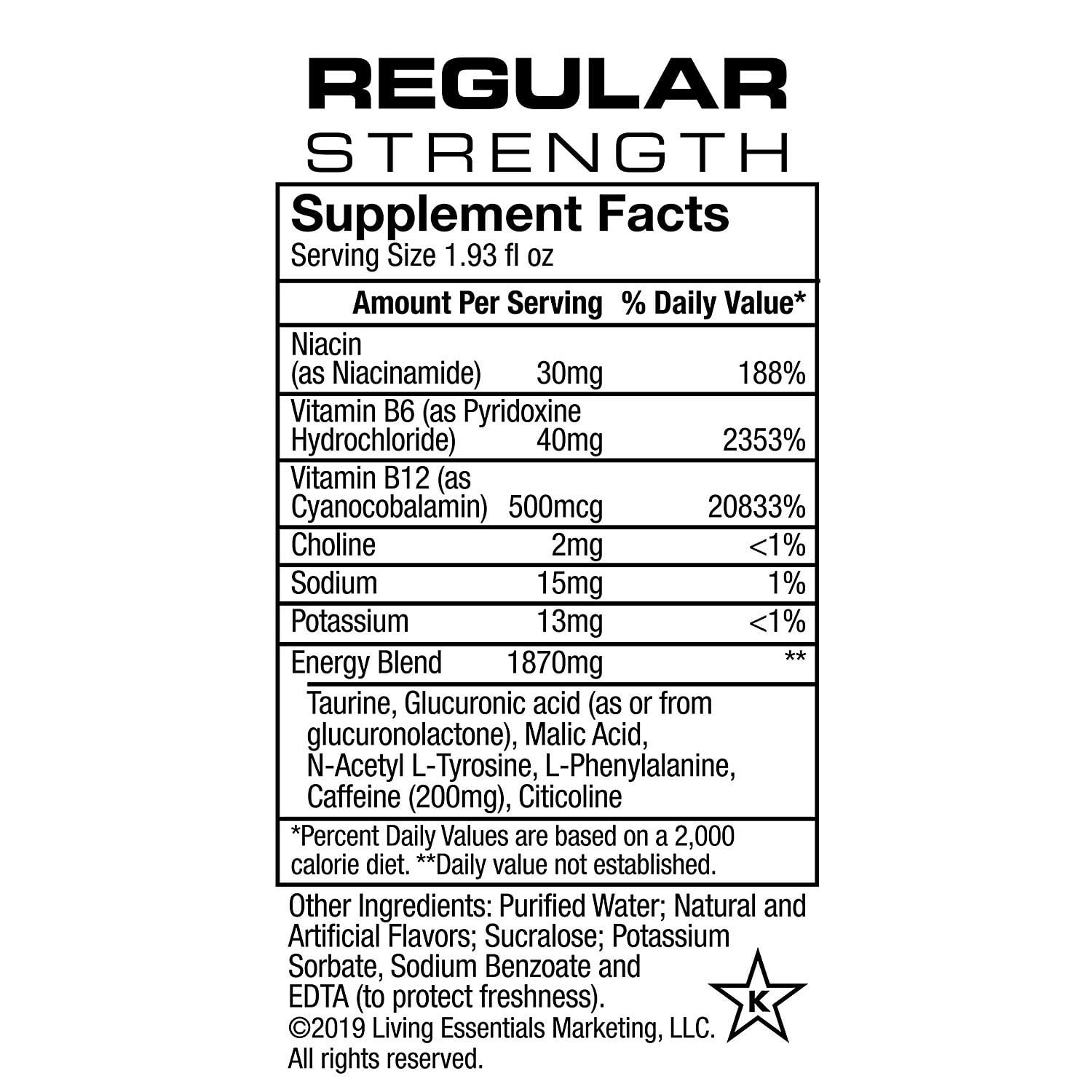 5 HOUR ENERGY SHOT REGULAR STRENGTH BERRY 1.93 OZ 24 COUNT
