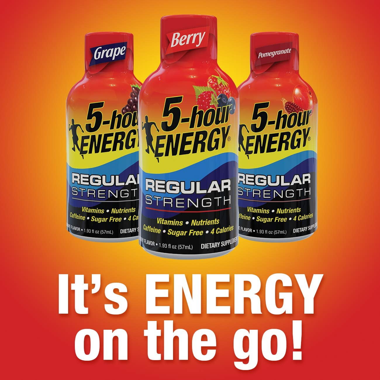 5 HOUR ENERGY SHOT REGULAR STRENGTH BERRY 1.93 OZ 24 COUNT