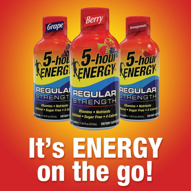 5 HOUR ENERGY SHOT REGULAR STRENGTH BERRY 1.93 OZ 24 COUNT
