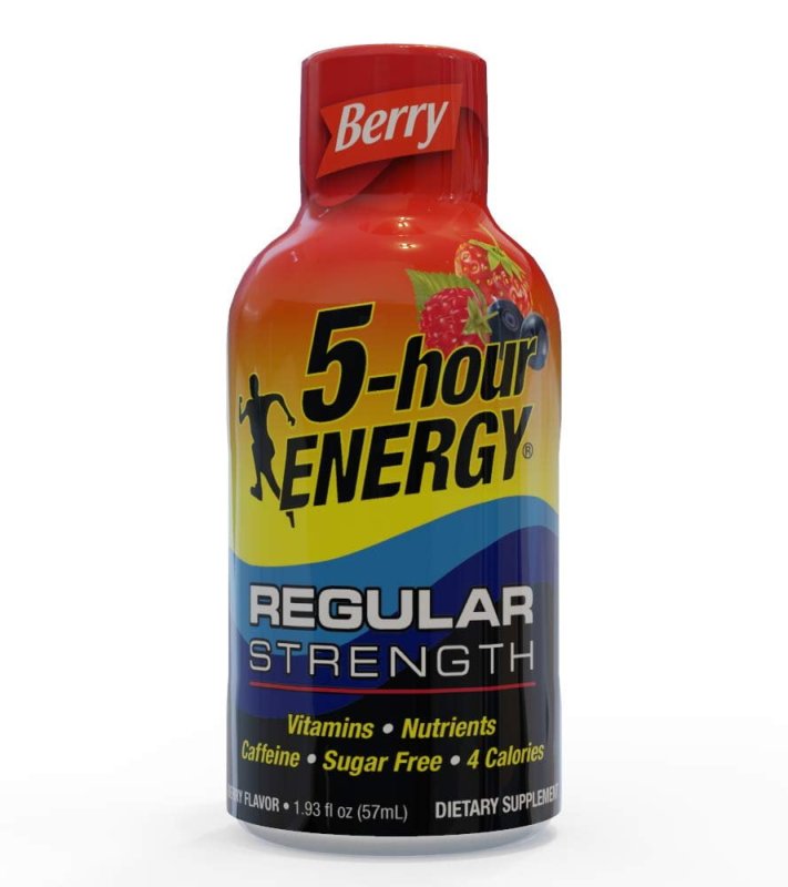 5 HOUR ENERGY SHOT REGULAR STRENGTH BERRY 1.93 OZ 24 COUNT