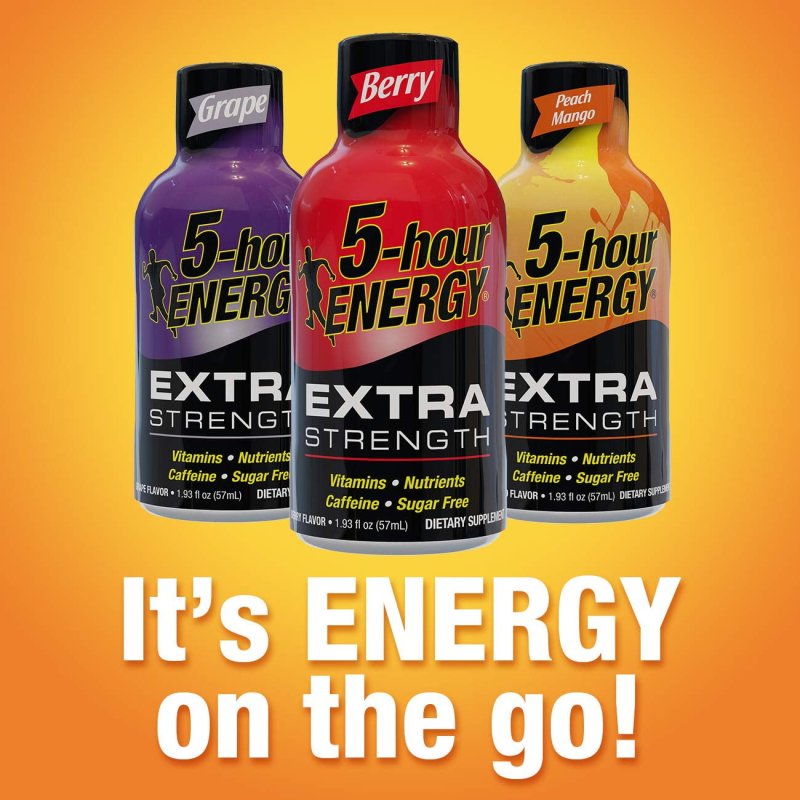 5-HOUR ENERGY EXTRA STRENGTH STRAWBERRY BANANA 2X12 COUNT FOR BOOSTING ENERGY