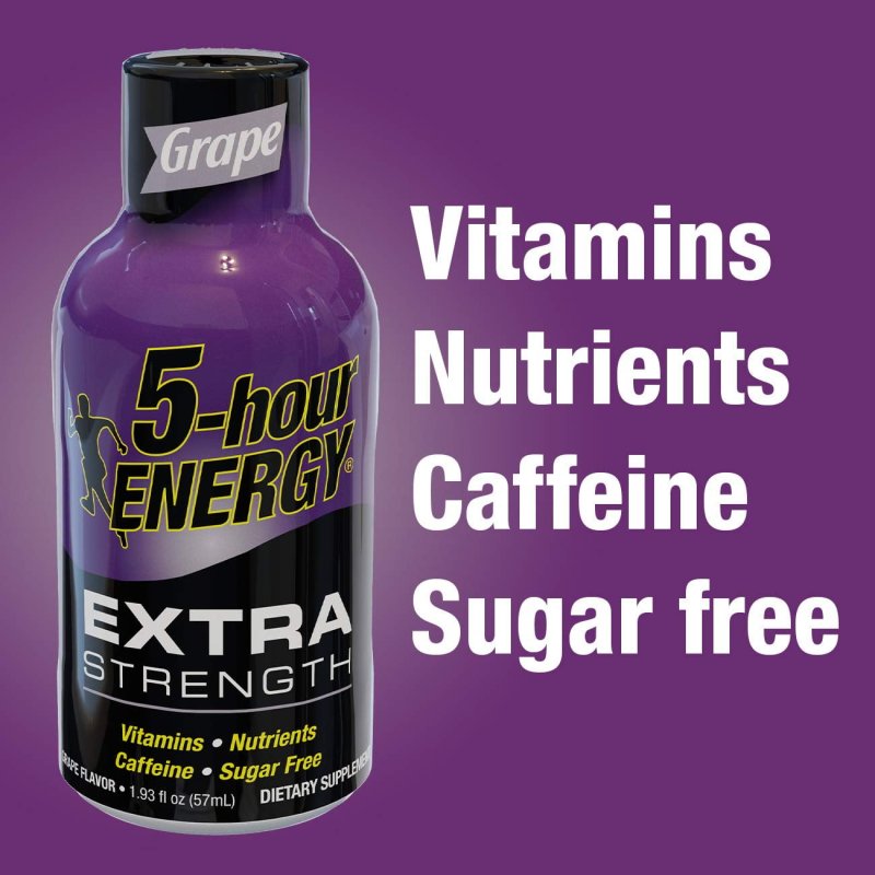 5-HOUR ENERGY EXTRA STRENGTH STRAWBERRY BANANA 2X12 COUNT FOR BOOSTING ENERGY