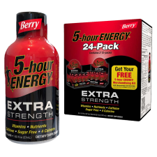 5 HOUR ENERGY EXTRA STRENGTH BERRY 24 PACK (1.93 OZ) FOR LONG-LASTING ENERGY BOOSTS