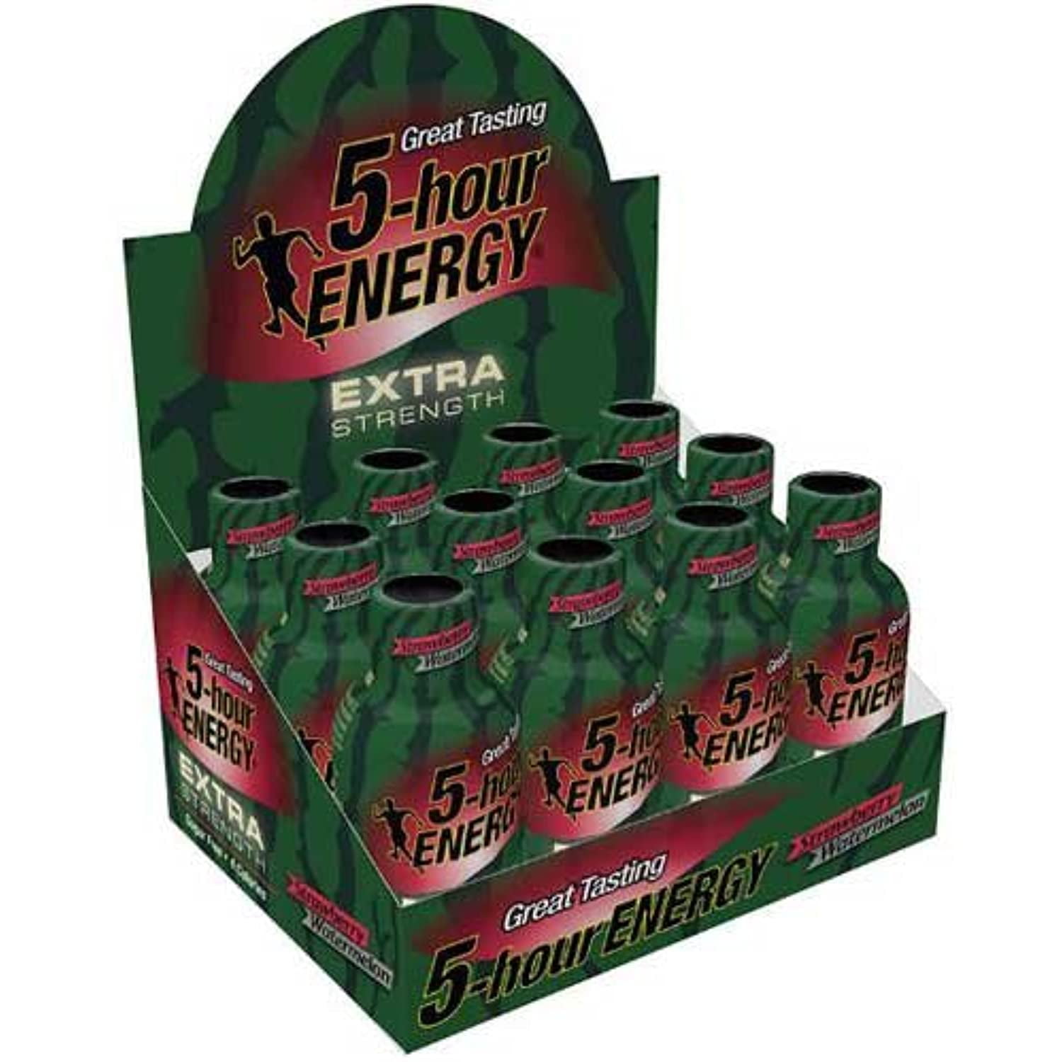 5 HOUR ENERGY EXTRA STRENGTH STRAWBERRY WATERMELON ENERGY SHOTS 1.93 FLUID OUNCE 216 PER CASE