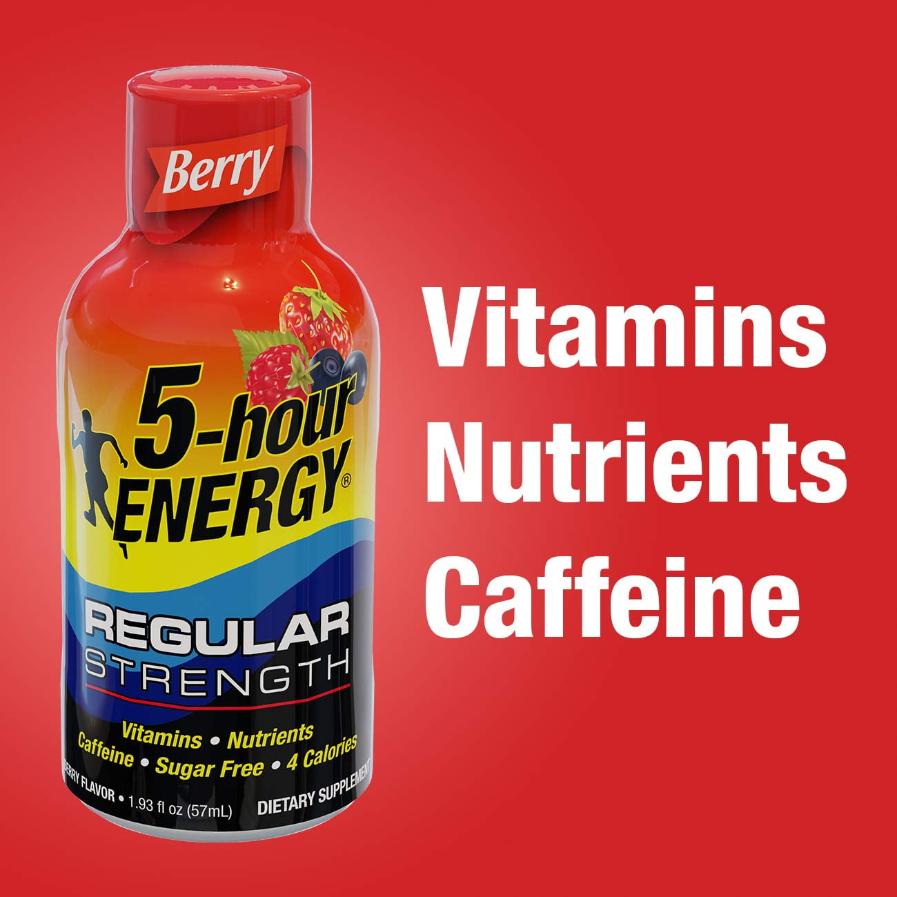 5-HOUR ENERGY SHOTS BERRY 24 COUNT PACK, REGULAR STRENGTH