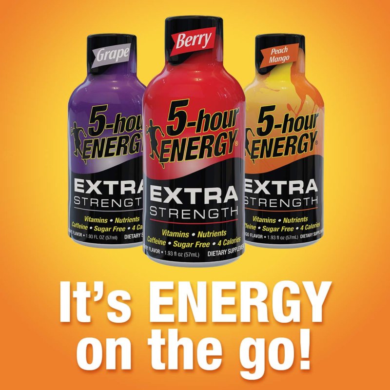 5-HOUR ENERGY EXTRA STRENGTH BLUE RASPBERRY SHOT 24 COUNT 1.93 OUNCE
