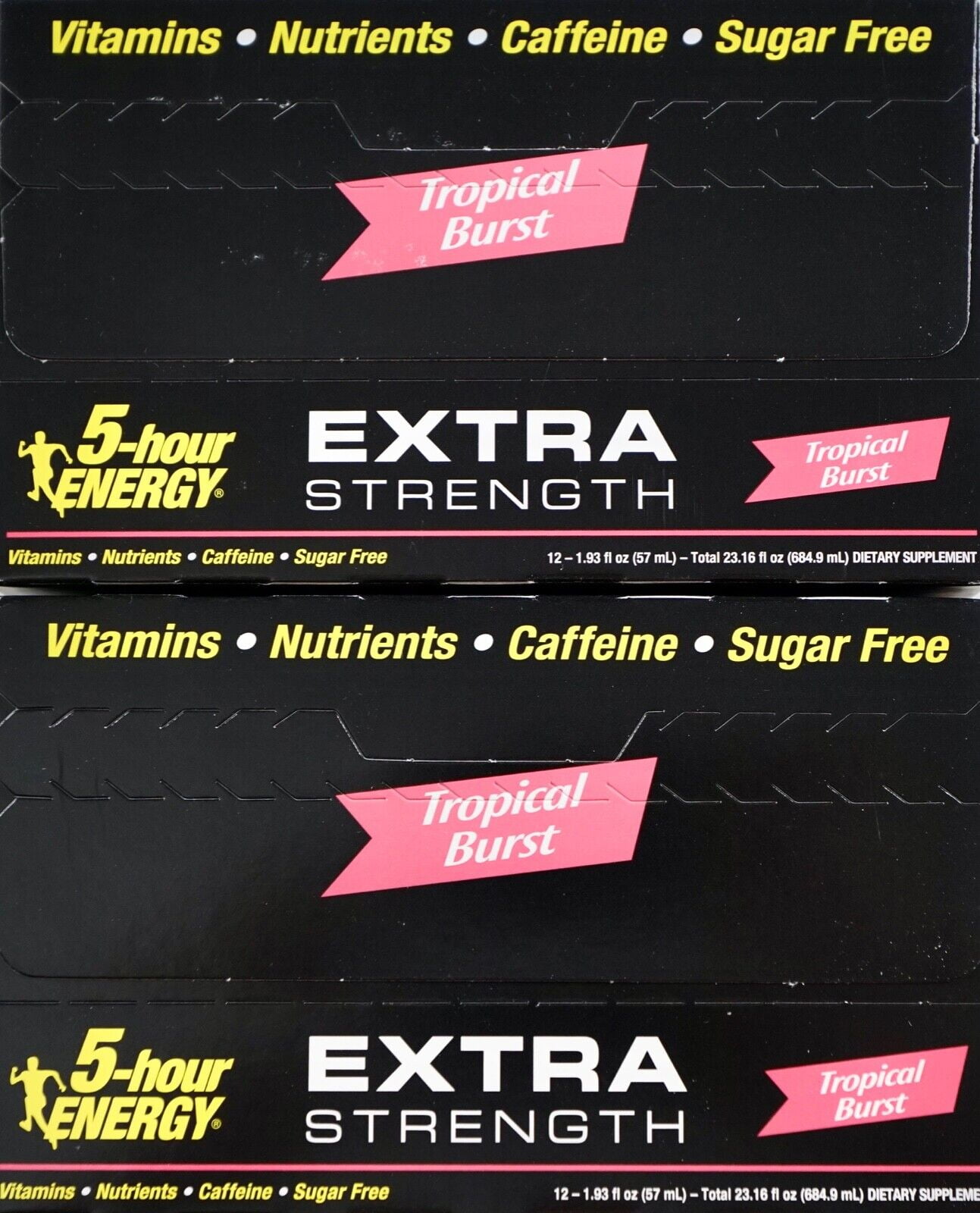 5 HOUR ENERGY SHOT TROPICAL BURST EXTRA STRENGTH SUGAR FREE 24 OR 12 BOTTLES