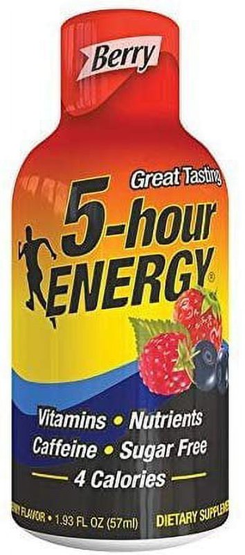 5 HOUR ENERGY DRINK SHOT BERRY 4PACK 24 COUNT EACH