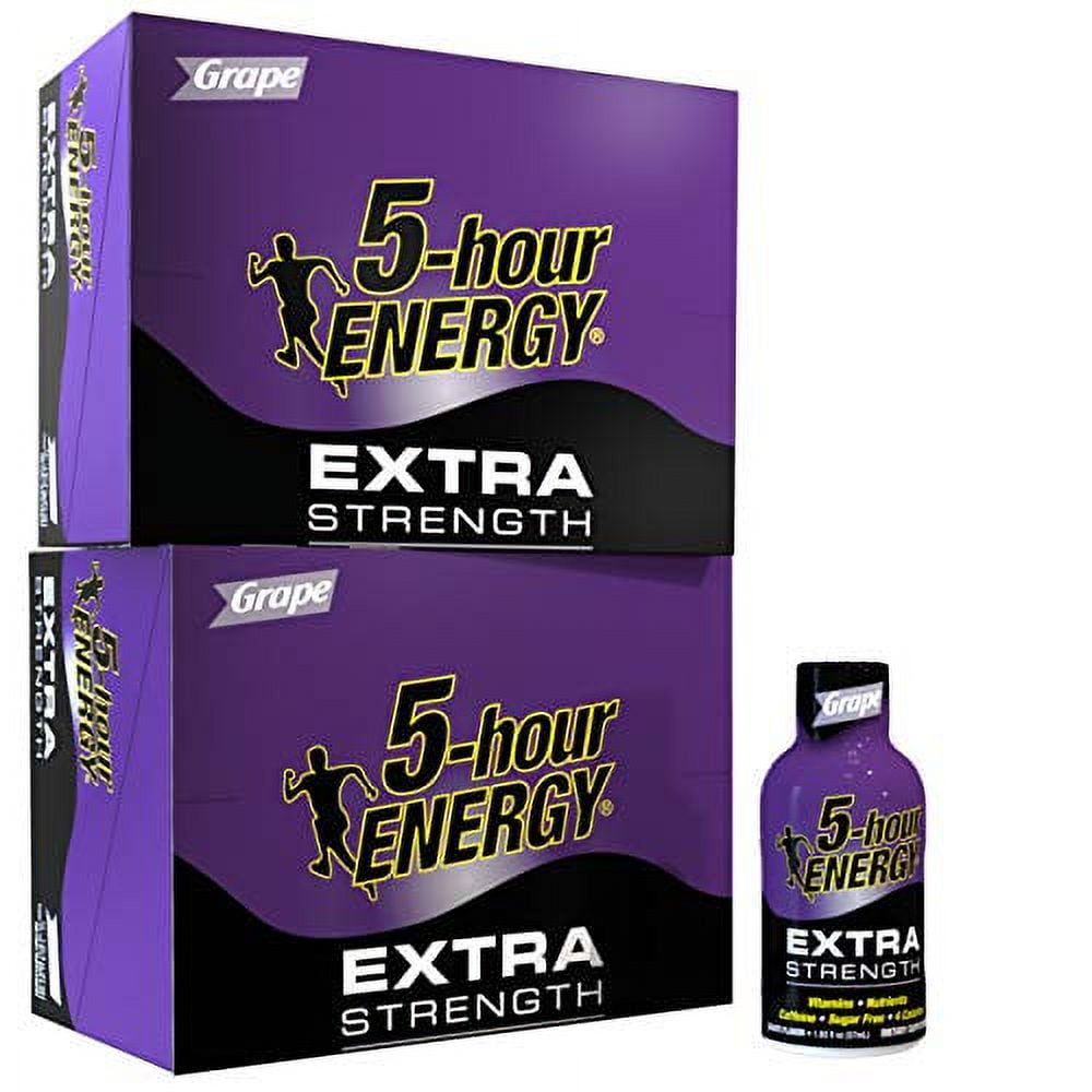 5-HOUR ENERGY SHOT EXTRA STRENGTH GRAPE 1.93 OUNCE 24 COUNT