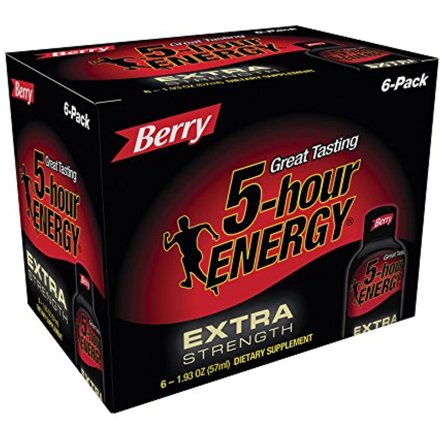 5 HOUR ENERGY EXTRA STRENGTH BERRY 6 COUNT BOTTLE PACK