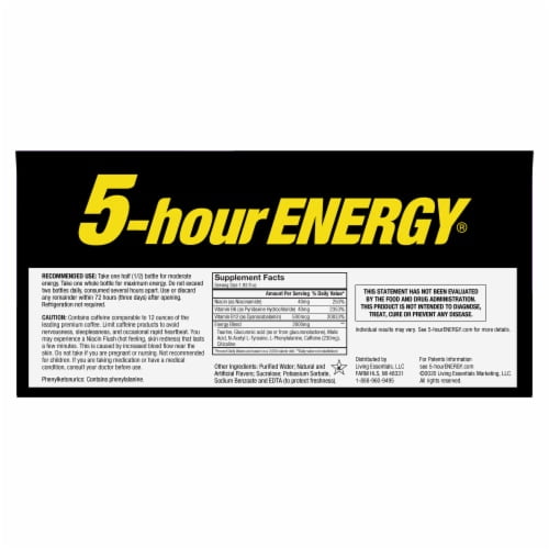 5 HOUR ENERGY EXTRA STRENGTH GRAPE SHOTS 1.93 FL OZ 10 CT