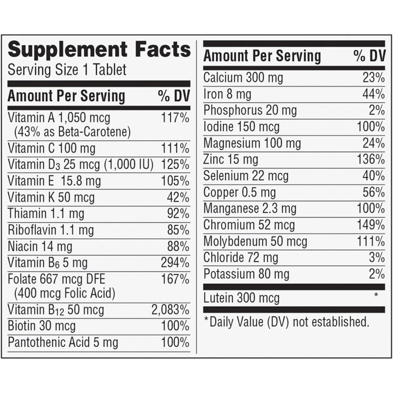 CENTRUM SILVER WOMEN OVER 50 MULTIVITAMINS MULTIMINERAL SUPPLEMENT 65 CT