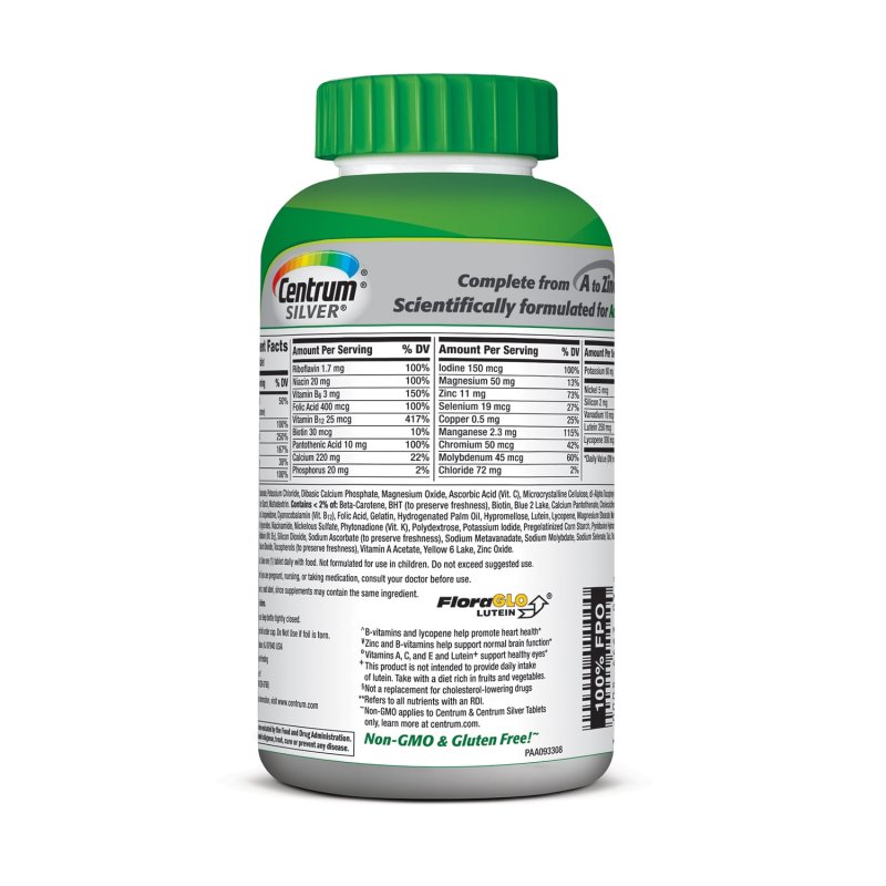 CENTRUM SILVER TABLETS FOR ADULTS 50 PLUS - 325 COUNT