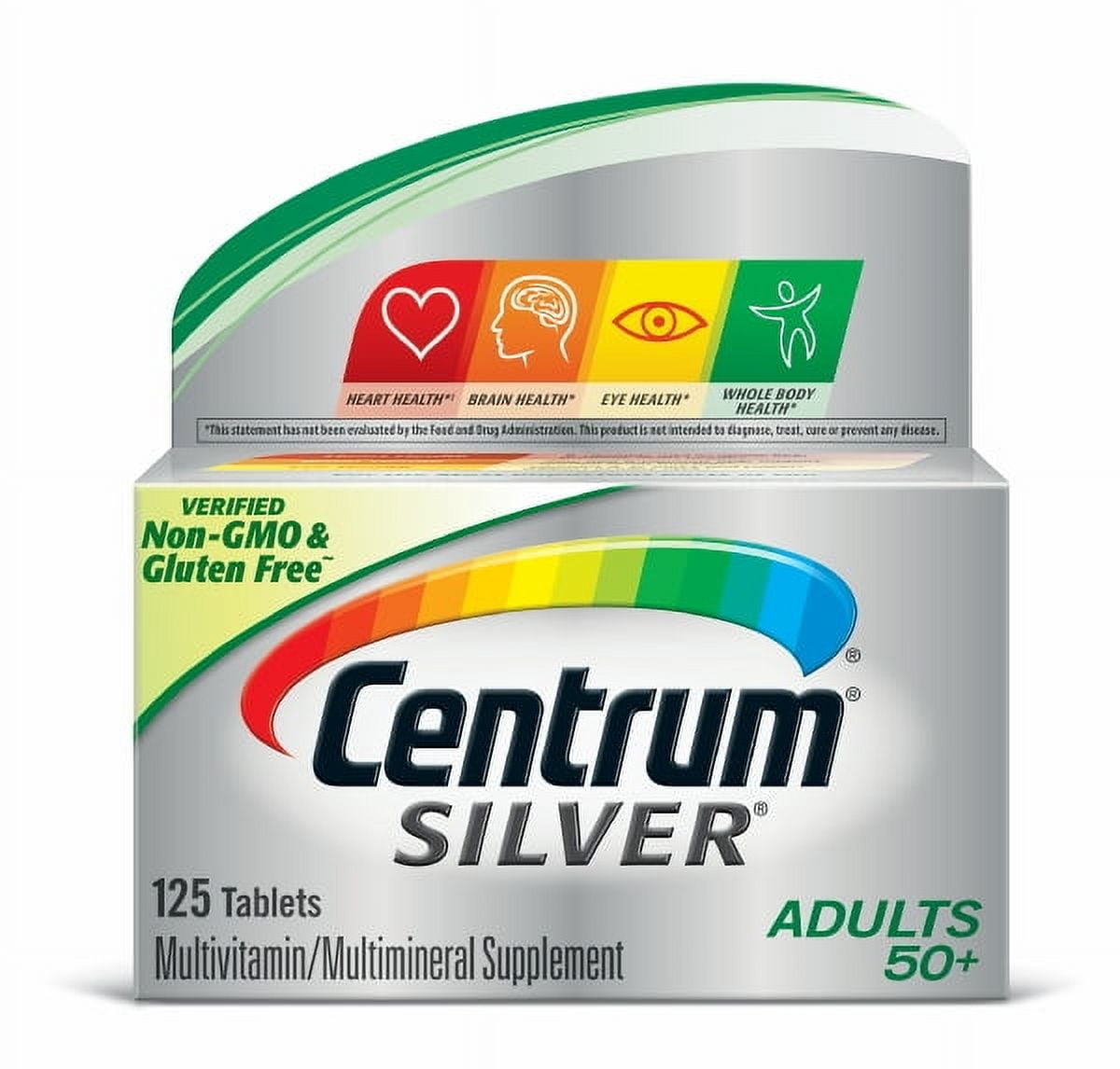 CENTRUM SILVER ADULT 50 PLUS MULTIVITAMIN TABLETS 125 COUNT