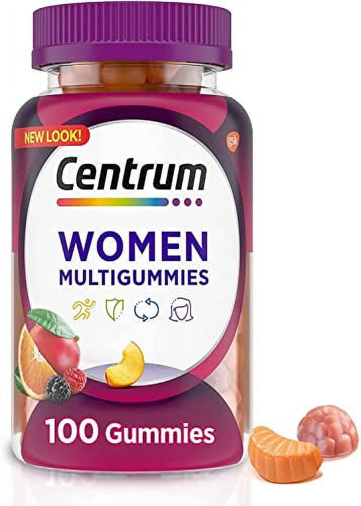 CENTRUM WOMEN MULTIVITAMIN GUMMIES ASSORTED FRUIT 100 EA
