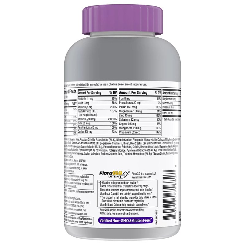 CENTRUM SILVER WOMEN OVER 50 MULTIVITAMIN MULTIMINERAL SUPPLEMENT 275 CT