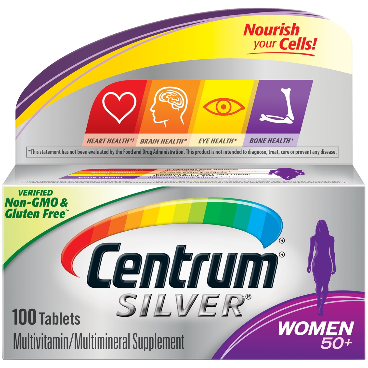 CENTRUM SILVER WOMEN OVER 50 MULTIVITAMIN 100CT