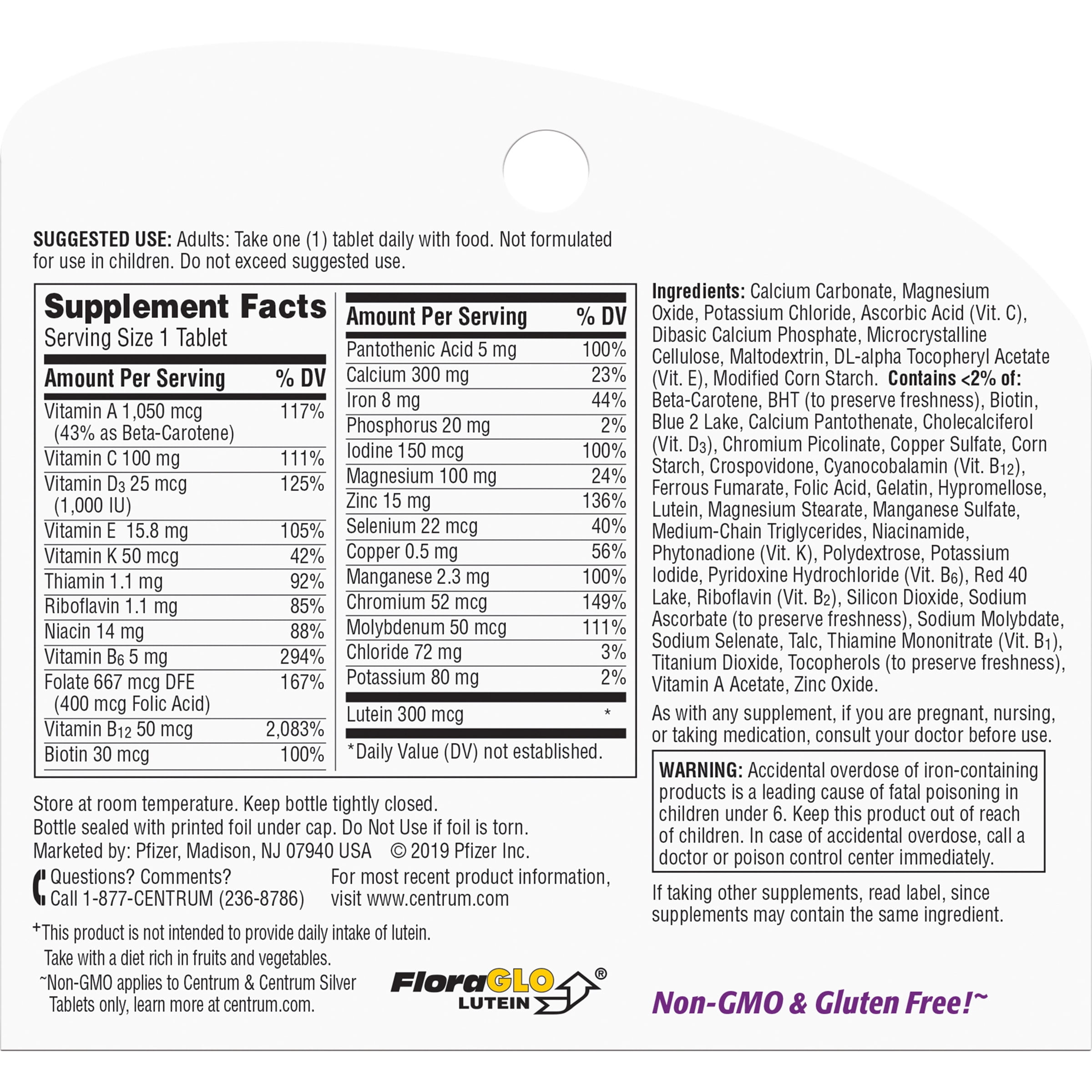 CENTRUM SILVER WOMEN OVER 50 MULTIVITAMIN 100CT