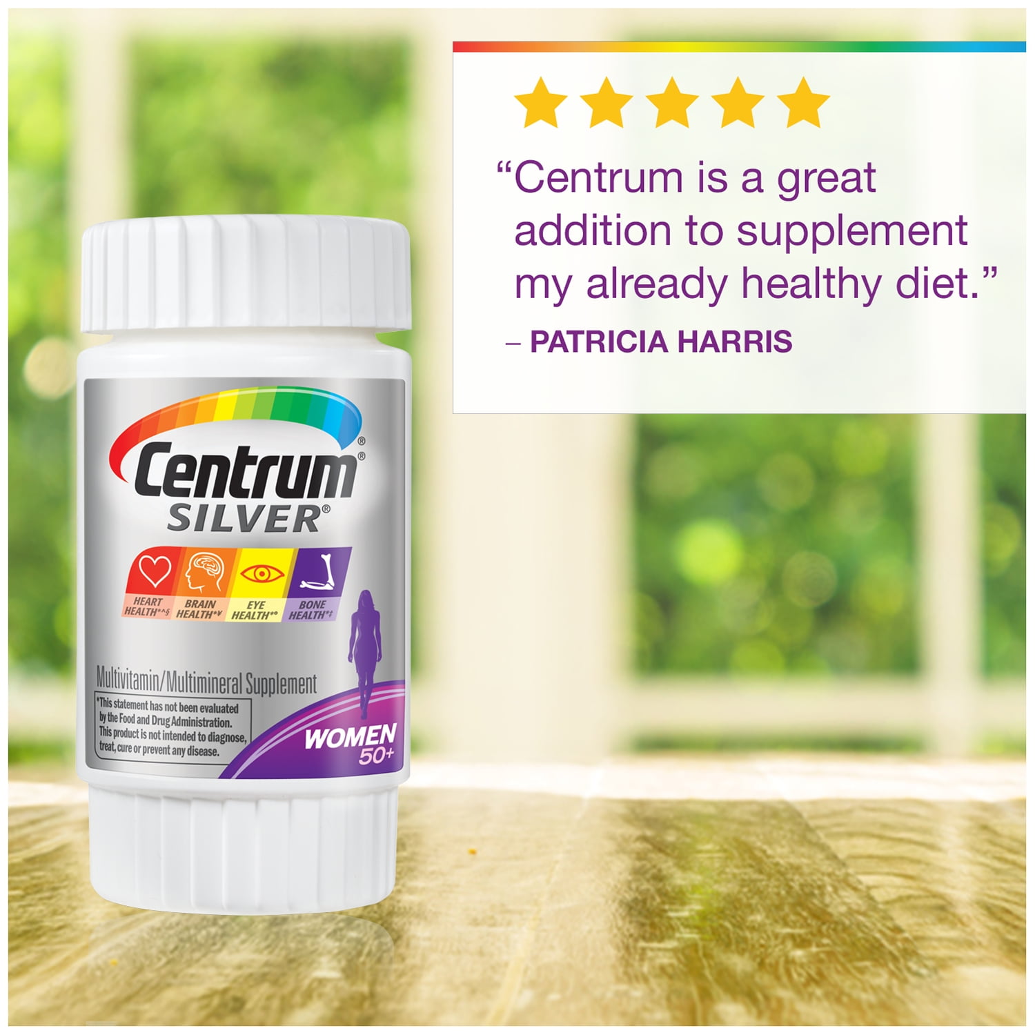CENTRUM SILVER WOMEN OVER 50 MULTIVITAMIN 100CT