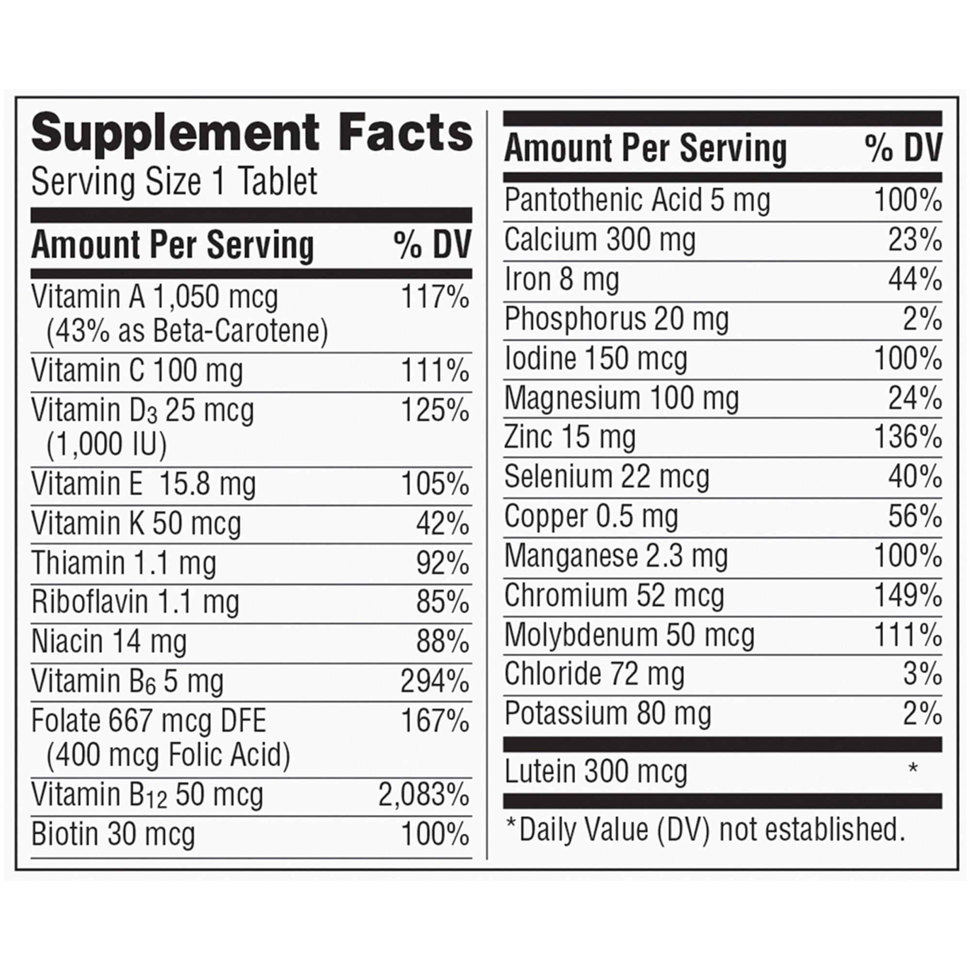 CENTRUM SILVER WOMEN OVER 50 MULTIVITAMIN 100CT