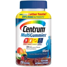 CENTRUM MULTIGUMMIES MEN MULTIVITAMIN GUMMIES FRUIT FLAVORS 150 CT