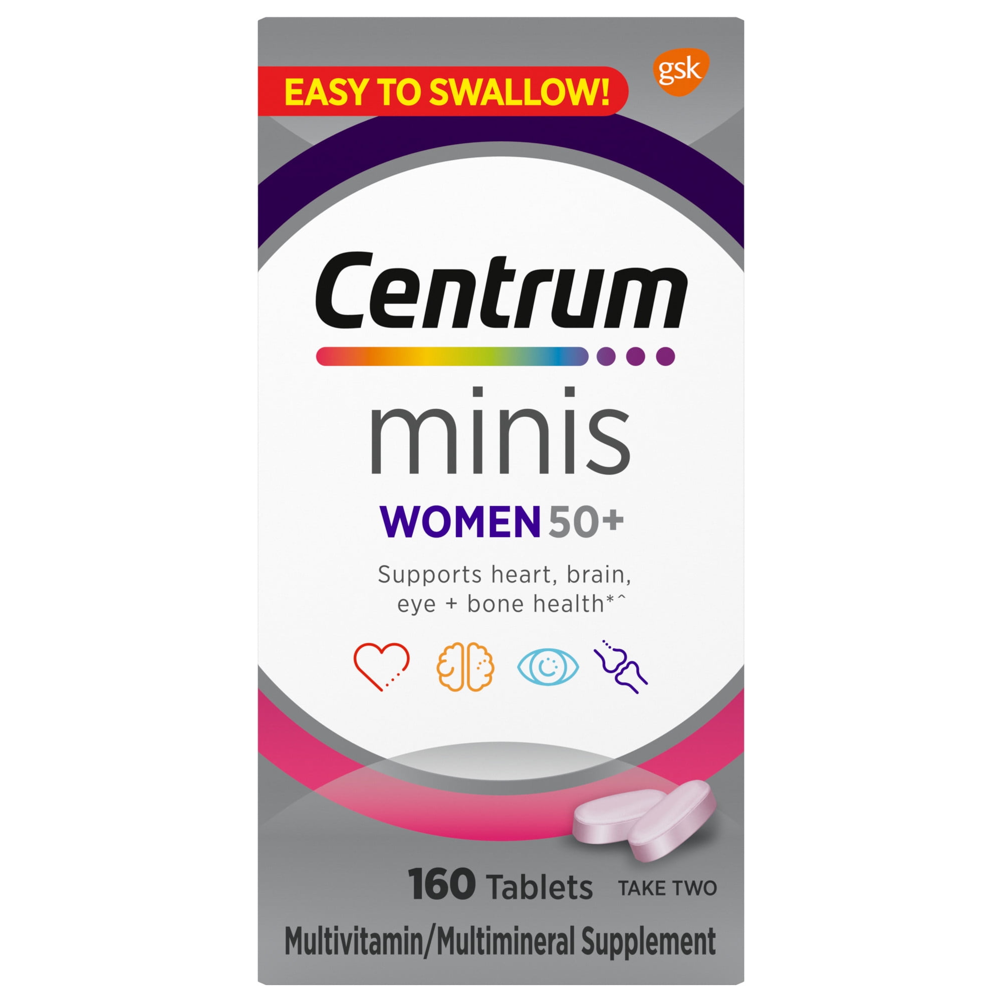 CENTRUM MINIS WOMEN 50 PLUS MULTIVITAMIN 160 COUNT TABLETS