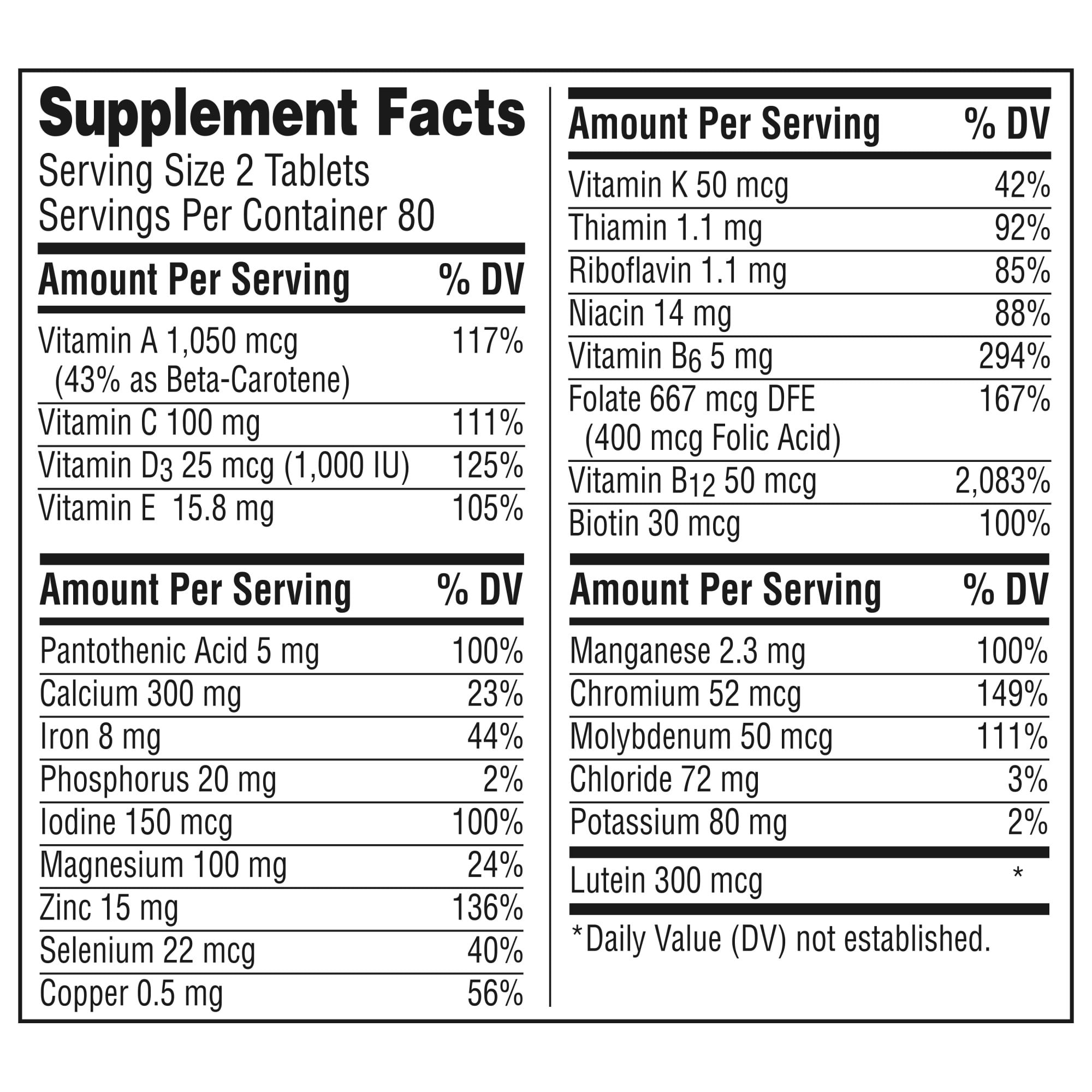 CENTRUM MINIS WOMEN 50 PLUS MULTIVITAMIN 160 COUNT TABLETS