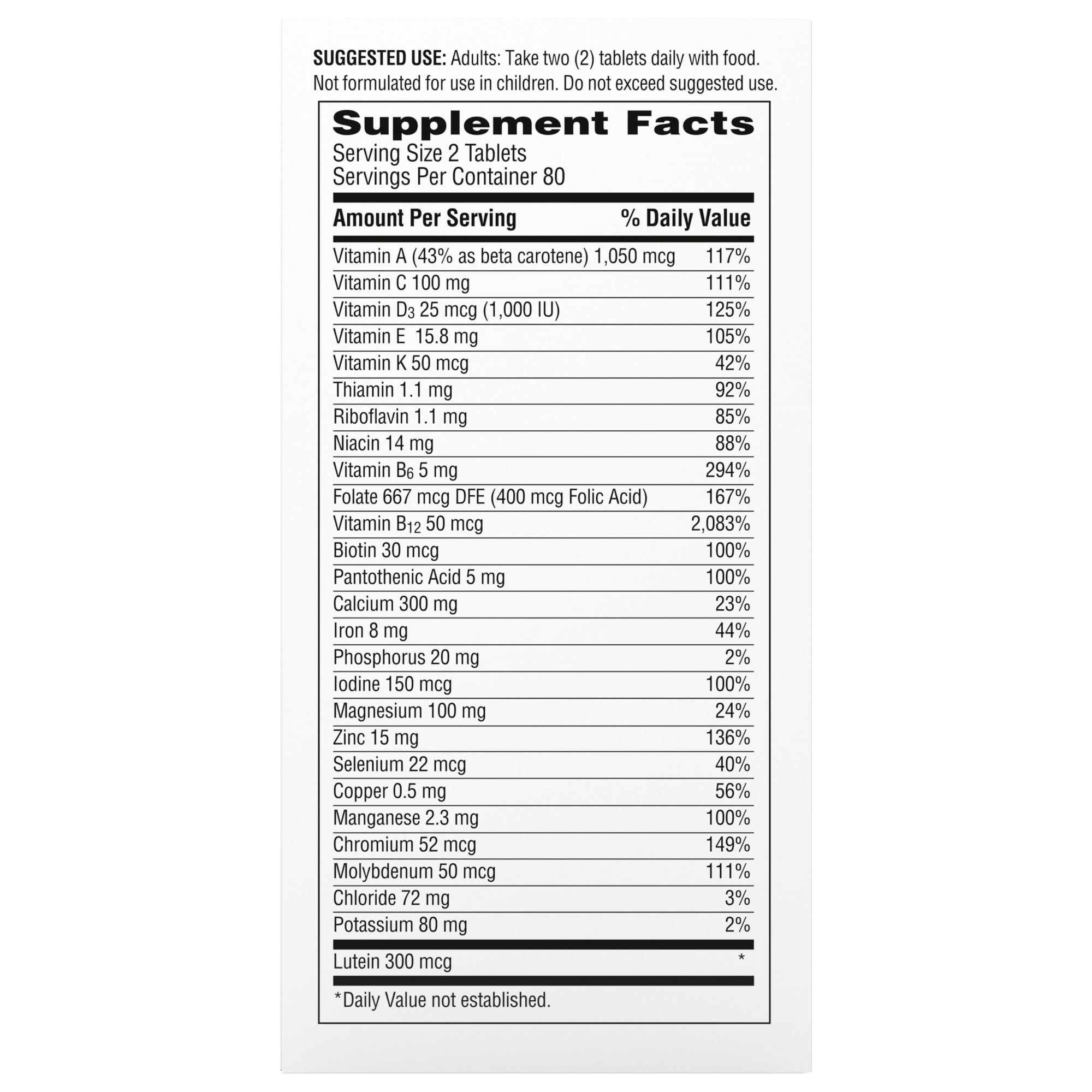 CENTRUM MINIS WOMEN 50 PLUS MULTIVITAMIN 160 COUNT TABLETS
