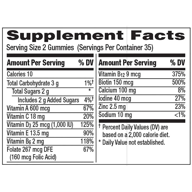 CENTRUM WOMEN'S GUMMIES WITH ASSORTED FRUIT FLAVOR 70 CT