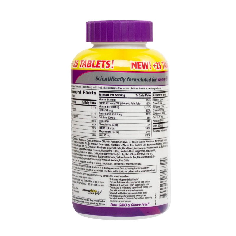 CENTRUM SILVER WOMEN 50 PLUS 275 TABLETS USA AUTHENTIC