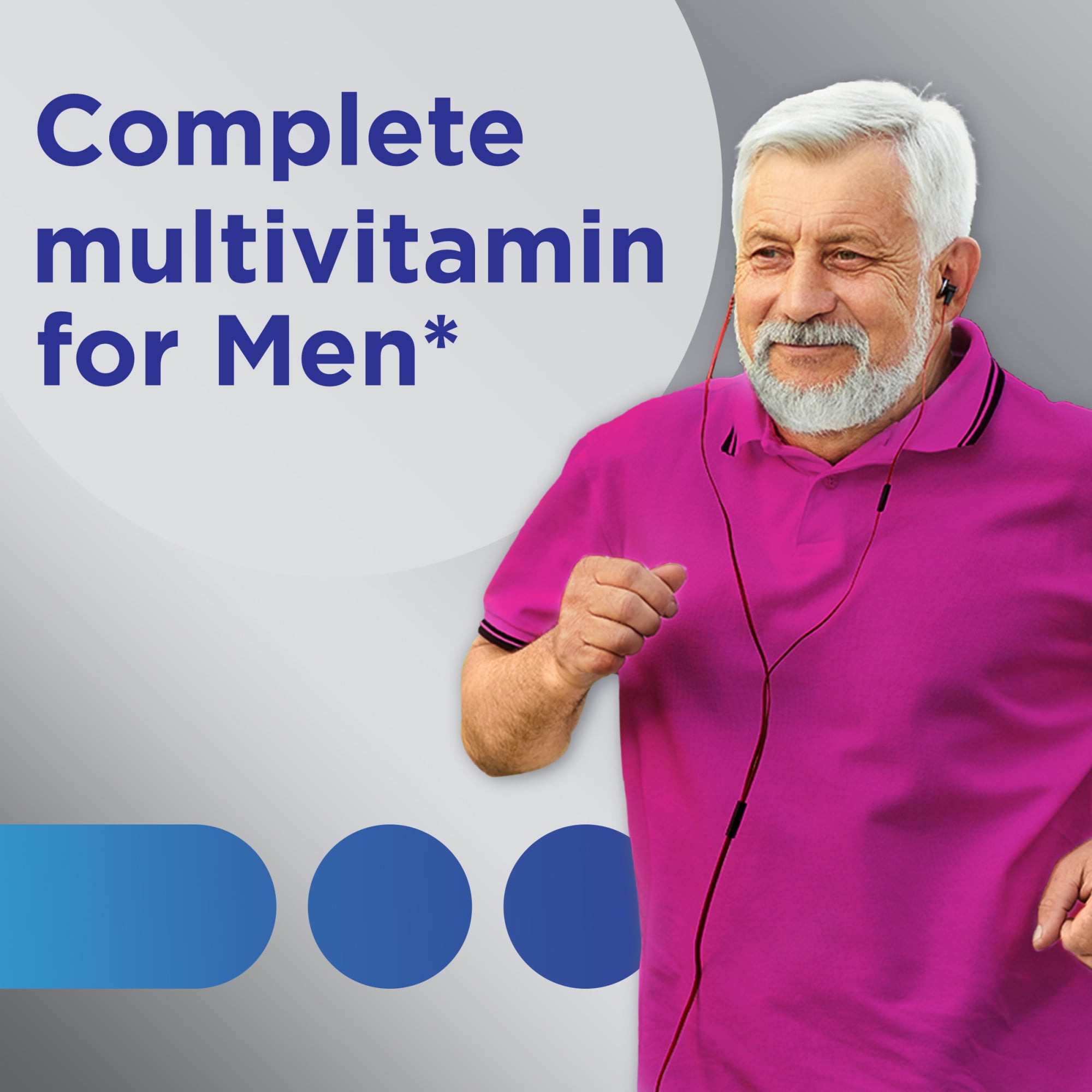 CENTRUM SILVER MEN OVER 50 MULTIVITAMIN MULTIMINERAL VITAMIN D3 SUPPLEMENT 220 CT