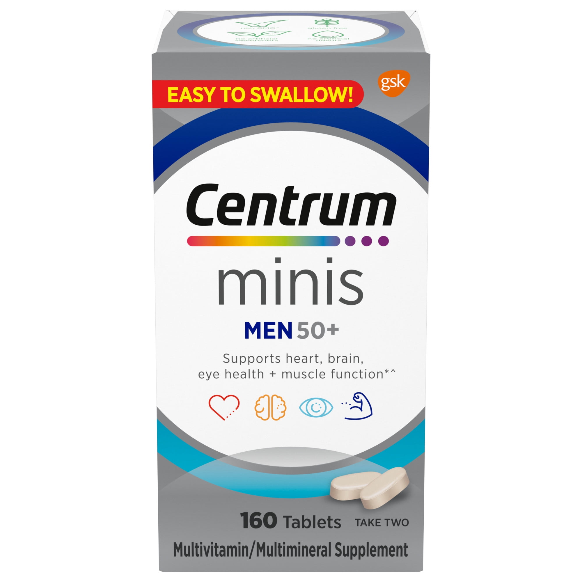 CENTRUM MINIS MEN 50 PLUS MULTIVITAMIN TABLETS 160 COUNT